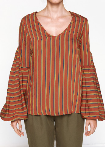 Терракотовая демисезонная блуза KOTON