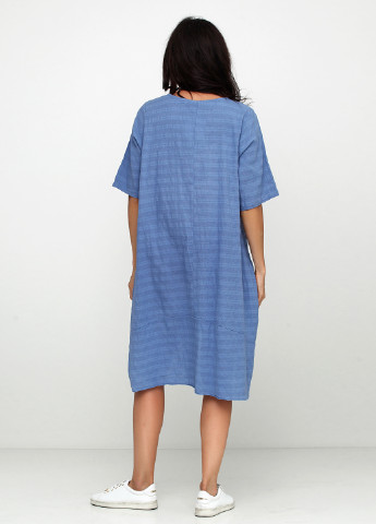 Голубое кэжуал платье My Luna с рисунком