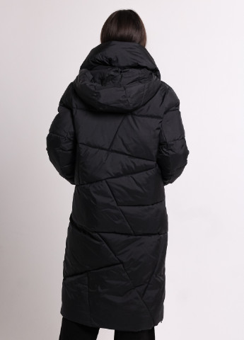 Чорне зимнє Пальто жіночі кориця Clasna