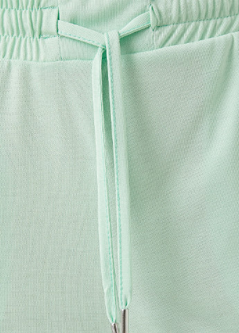 Мятные кэжуал летние зауженные, укороченные брюки KOTON