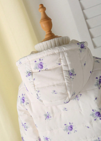 Молочна зимня куртка SHEIN