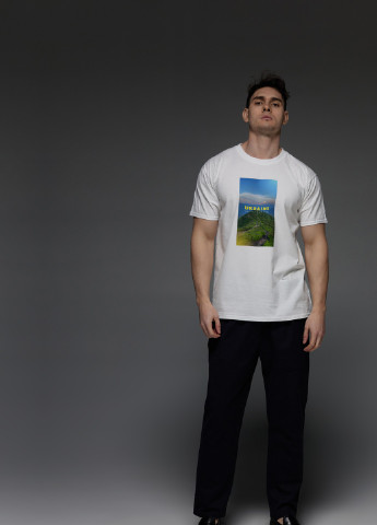 Белая футболка мужская с коротким рукавом Aspirine