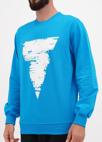 Бірюзовий світшот малюнок без декору (305003755)