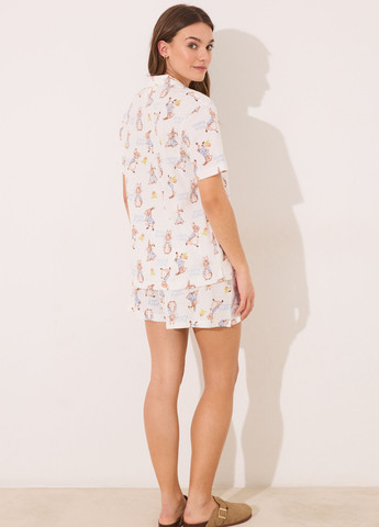 Белая всесезон пижама (рубашка, шорты) рубашка + шорты Women'secret