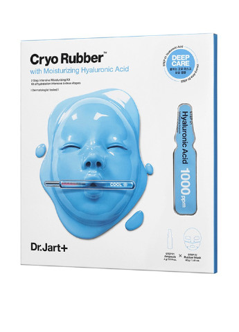 Маска альгінатна Cryo Rubber With Moisturizing Hyaluronic Acid, 40 мл Dr. Jart+ (184326296)