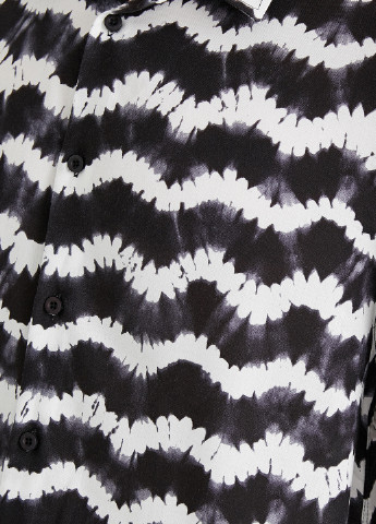 Черно-белая кэжуал рубашка KOTON