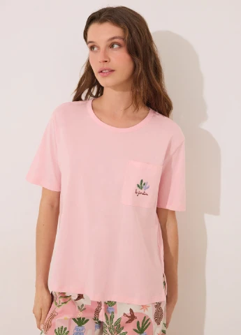 Розовая всесезон пижама (футболка, брюки) футболка + брюки Women'secret