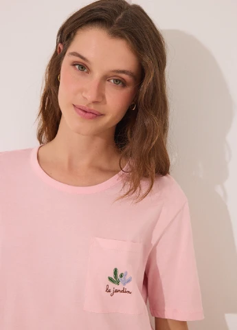 Розовая всесезон пижама (футболка, брюки) футболка + брюки Women'secret