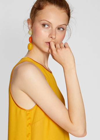 Оранжевая блуза Stradivarius