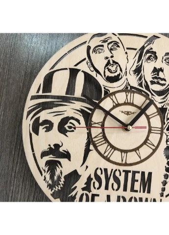 Концептуальний настінний годинник в інтер`єр «System of a Down» 7Arts (253566144)