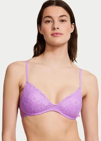 Бузковий демісезонний комплект (бюстгальтер, трусики) Victoria's Secret
