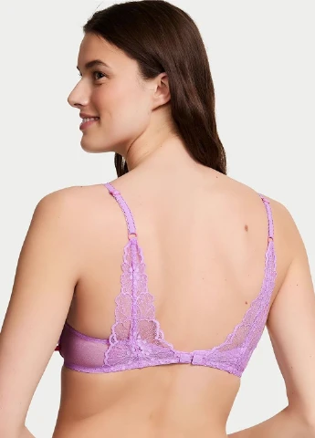 Бузковий демісезонний комплект (бюстгальтер, трусики) Victoria's Secret