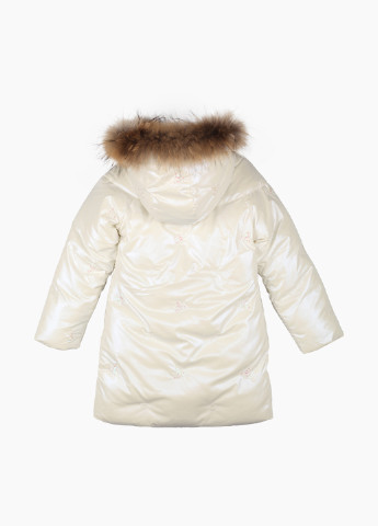 Белая зимняя куртка No Name
