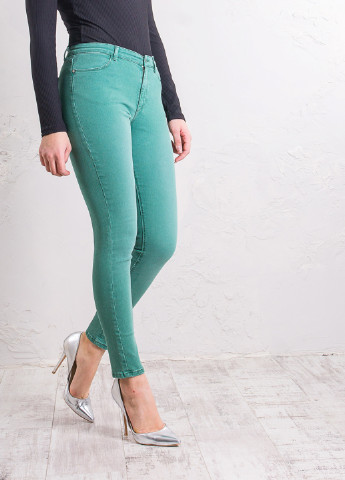Зеленые джинсы H&M
