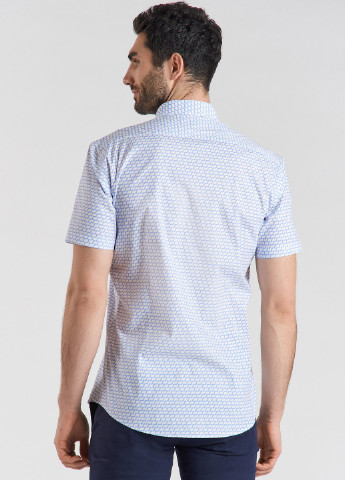 Белая кэжуал рубашка с геометрическим узором Pako Lorente