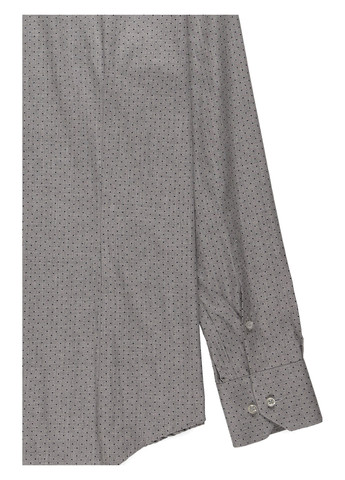 Серая классическая, кэжуал рубашка в горошек Nazarenogabrielli