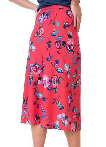 Красная цветочной расцветки юбка Gardeur