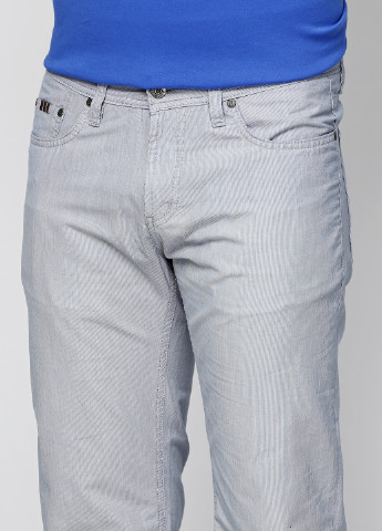 Светло-голубые кэжуал летние со средней талией брюки Cerruti 1881