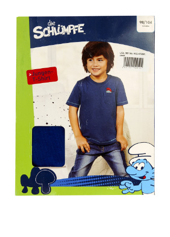Синяя летняя футболка Lidl