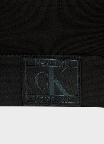 Чорний топ бюстгальтер Calvin Klein без кісточок бавовна