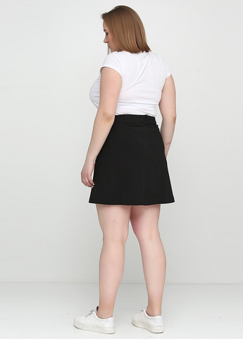 Черная кэжуал однотонная юбка Castro а-силуэта (трапеция)