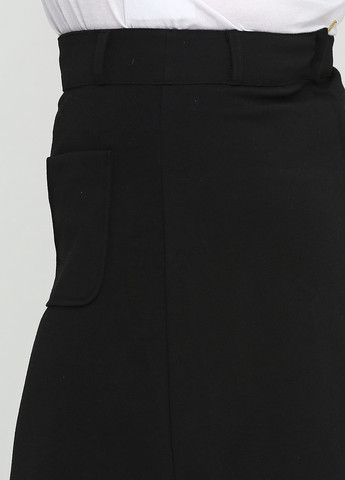 Черная кэжуал однотонная юбка Castro а-силуэта (трапеция)