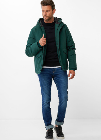 Темно-зеленая демисезонная куртка Mexx