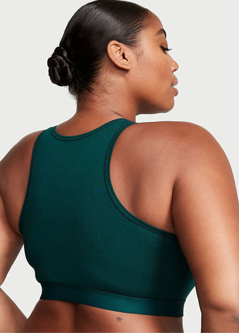 Зелёный топ бюстгалтер Victoria's Secret без косточек хлопок