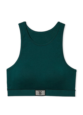 Зелёный топ бюстгалтер Victoria's Secret без косточек хлопок