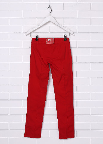 Красные кэжуал демисезонные со средней талией брюки Blumarine