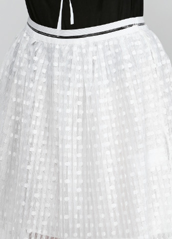 Белая кэжуал в горошек юбка Miss Poem мини