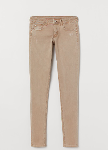 Бежевые демисезонные джинсы H&M