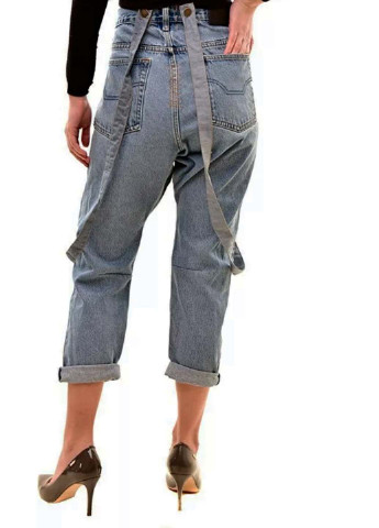 Объемные джинсы boyfriend с подтяжками One Teaspoon - (252758753)