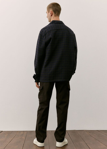 Темно-коричневые кэжуал демисезонные карго брюки H&M