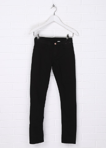 Черные демисезонные со средней талией джинсы H&M