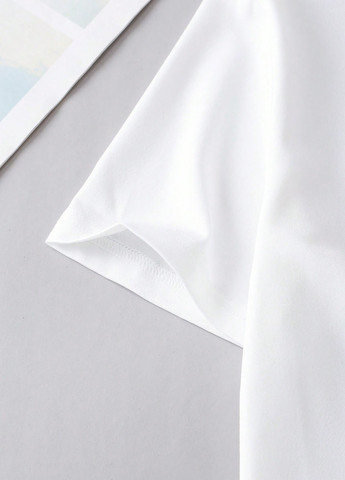 Біла літня футболка SHEIN