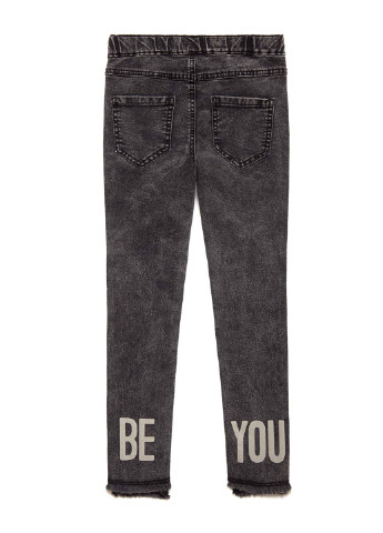 Темно-серые демисезонные зауженные джинсы United Colors of Benetton