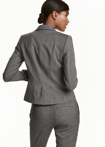 Серый женский жакет H&M однотонный - демисезонный