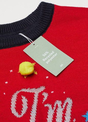 Красный зимний джемпер джемпер H&M