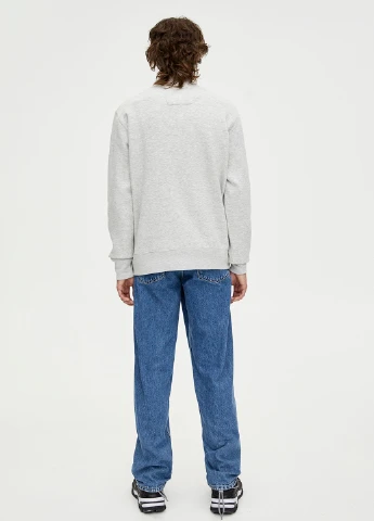 Світло-сірий світшот Pull & Bear меланж без декору (251697013)