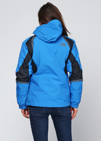 Темно-голубая зимняя куртка лыжная The North Face