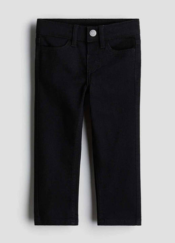 Черные демисезонные слим джинсы H&M