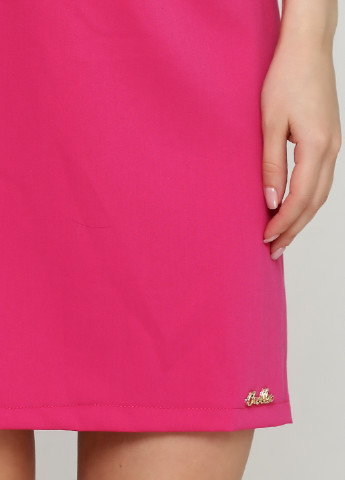 Розовое кэжуал платье рубашка Sassofono однотонное