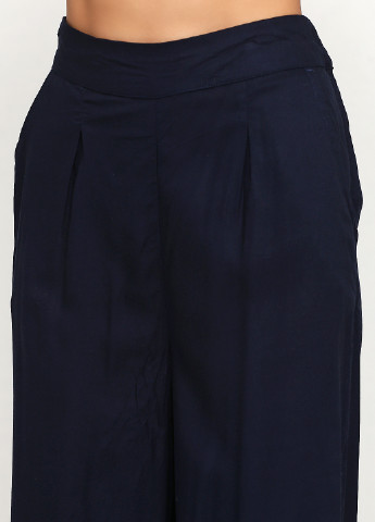 Темно-синие кэжуал летние палаццо брюки C&A