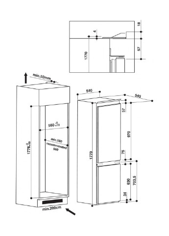 Холодильник комби WHIRLPOOL ART6711/A++SF