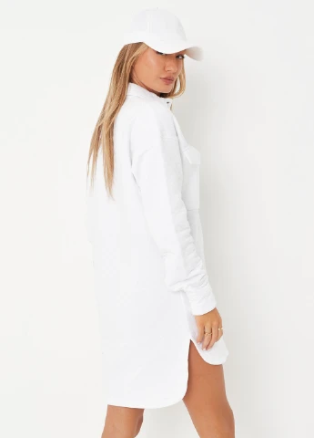Білий кежуал сукня сукня-сорочка Missguided однотонна