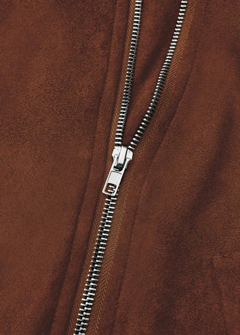 Коричнева демісезонна куртка косуха SHEIN