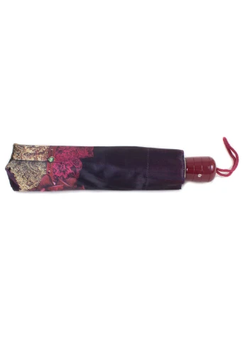 Чорна жіночий складаний парасолька повний автомат 103 см Airton (194321568)