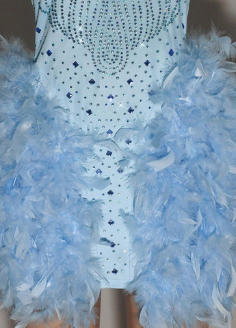 Блакитна святковий, коктейльна, вечірня сукня бандо, бебі долл, футляр SHEIN однотонна