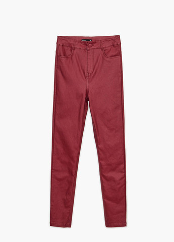 Красные кэжуал демисезонные зауженные брюки Cropp